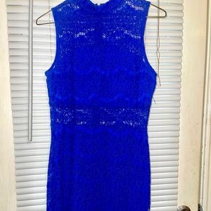 Blue lace dress